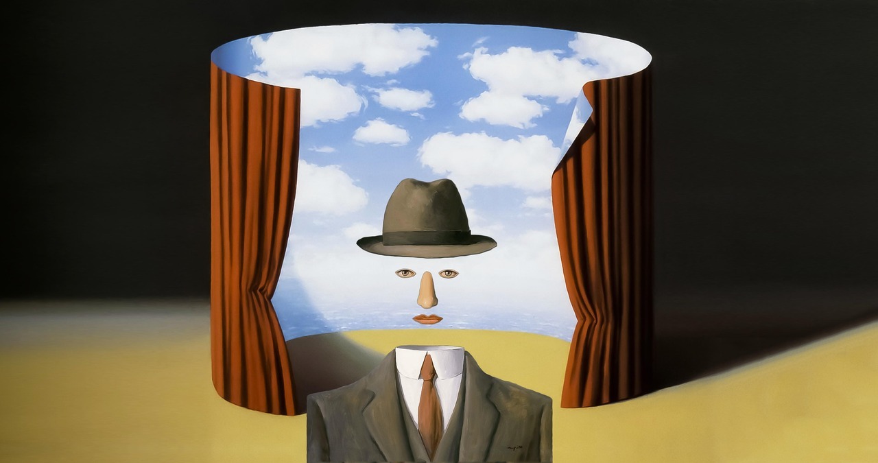 Son of Man | pastiche of paintings by René Magritte