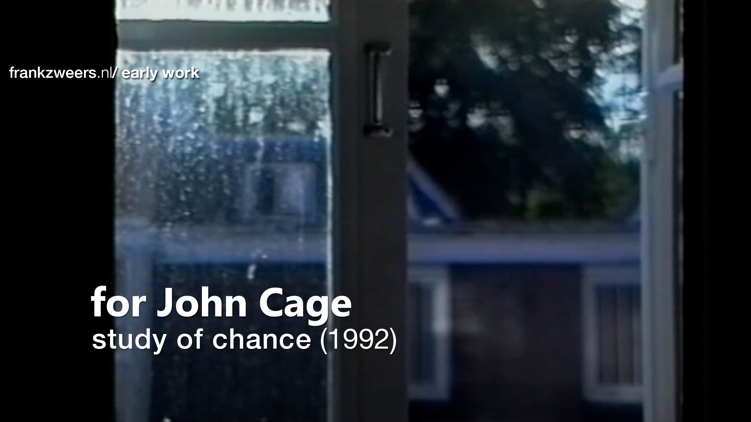 for John Cage | early work